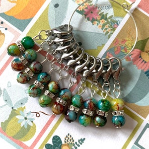 FAIRYTALE FOREST stitch markers - Stitch markers, keyrings for crochet & knitting