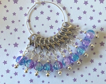 SLUSHIE Stitch markers, keyrings for crochet & knitting