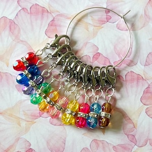HONEYCOMB JEWELS stitch markers - Stitch markers, keyrings for crochet & knitting