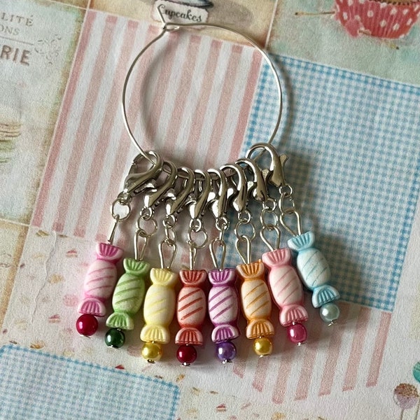 SWEETIES stitch markers - Stitch markers, keyrings for crochet & knitting