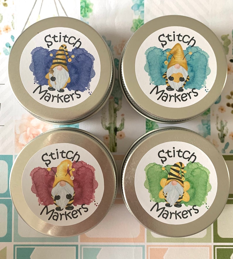 STITCH MARKER TIN for Stitch Markers/ Keyrings for Crochet & Etsy