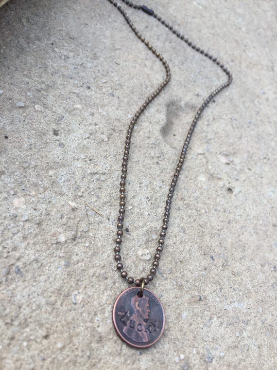 【VINTAGE HOLLYWOOD】Round Ball Lock Long Necklace Vintage Sterling Ball Pendant W/ Large Necklace Loop Hollow