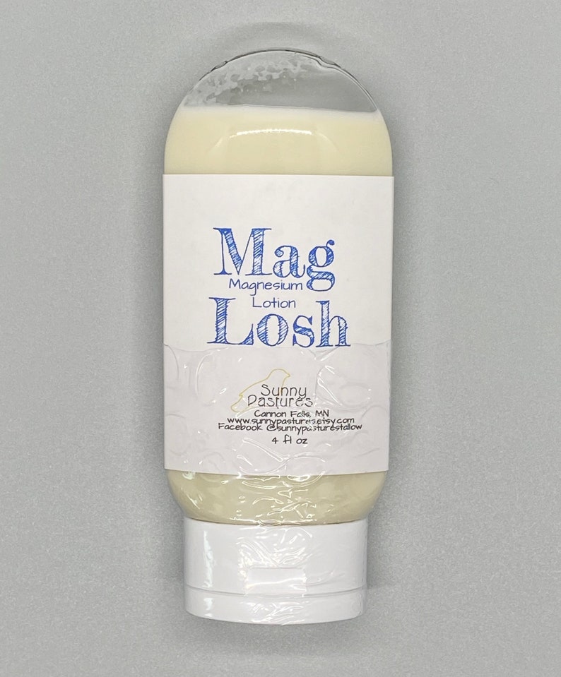 Maglosh Tallow Magnesium Lotion Sore Muscle & Bedtime Etsy