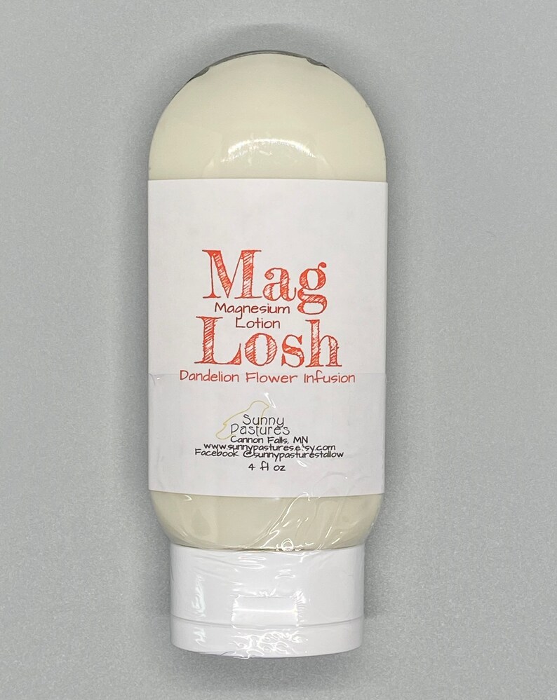 Maglosh Tallow Magnesium Lotion Sore Muscle & Bedtime Etsy