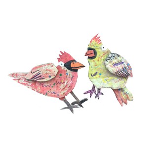 Tarjeta de felicitación cardenal, tarjeta de cumpleaños de pájaro divertido, tarjeta de felicitación de pájaro, tarjeta de Navidad para los amantes de los animales, tarjeta de felicitación para él/ella