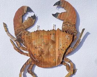 Cardboard Crab Art