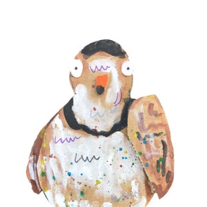 Tarjeta de felicitación de pájaro divertido, tarjeta de Navidad de animales, tarjeta de cumpleaños linda, tarjeta de felicitación de pájaro, tarjeta para los amantes de los animales, tarjeta de felicitación para él/ella