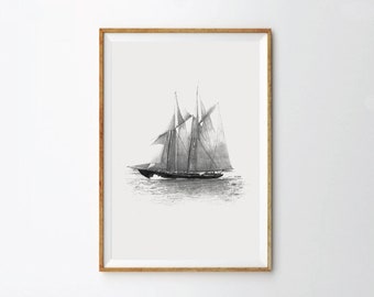 Bluenose Ship - Art Print