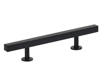 The Vouvant Collection Pull - 96mm Center to Center (3-3/4") - Matte Black - Handle Pull Decorative Hardware