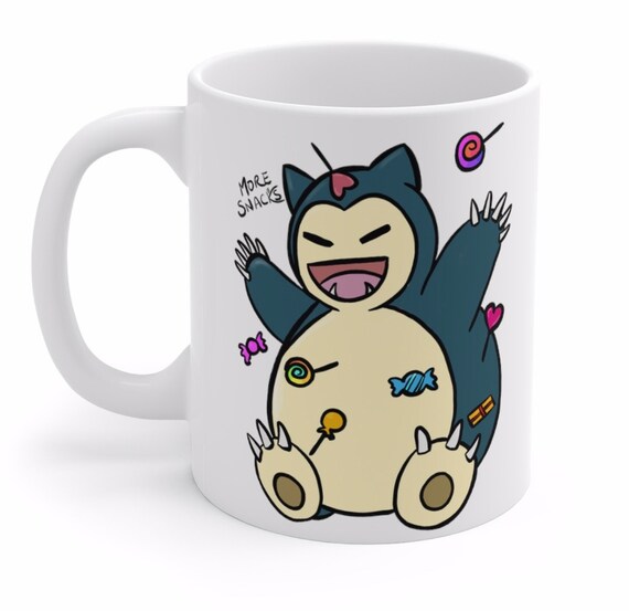 More-snacks/ Snorlax Pokemon Parody Mug - Etsy More-snacks/ Snorlax Pokemon Parody Mug - Etsy