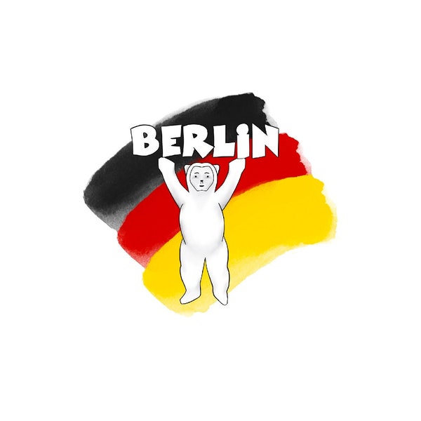 Berliner Bär png, Berliner Flagge png, Patriotismus Berlin, Berlin-Logo, patriotische deutsche Bilder, Digital