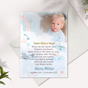 Perte d’un fils | | des anges au ciel Poème pour | Perte du bébé | | Enfant Étoile Jeunes | | personnalisés Perte de | bébé Condoléance