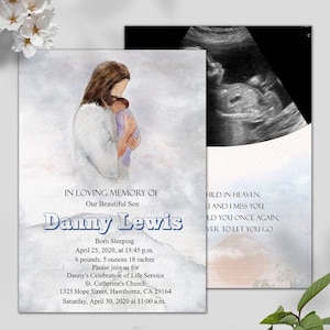 Modèle de programme de service funéraire pour bébé, pour toujours dans ses bras, Dans la mémoire aimante, Perte d’enfant, Mort-né, Petit ange, Perte de bébé, Sympathie