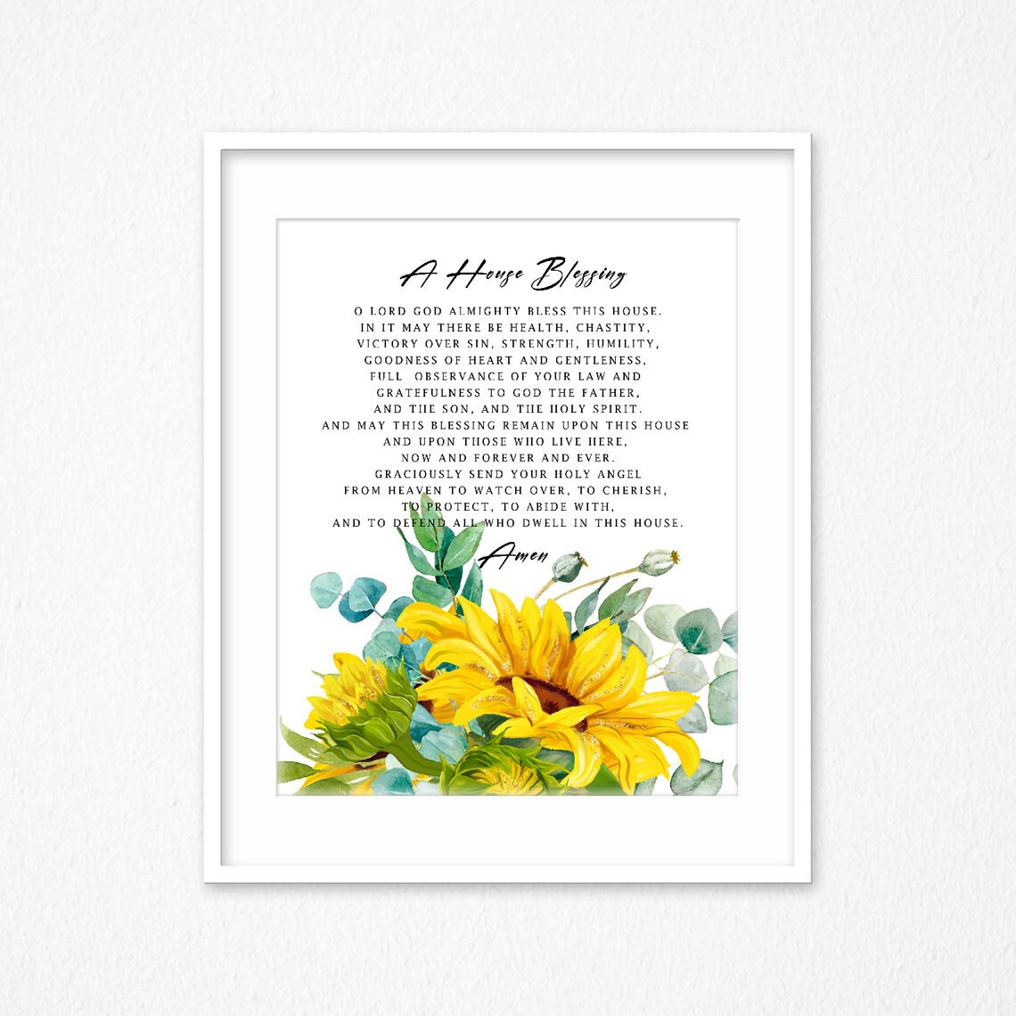 House Blessing Prayer Picture Bible Verse Blessing New Etsy