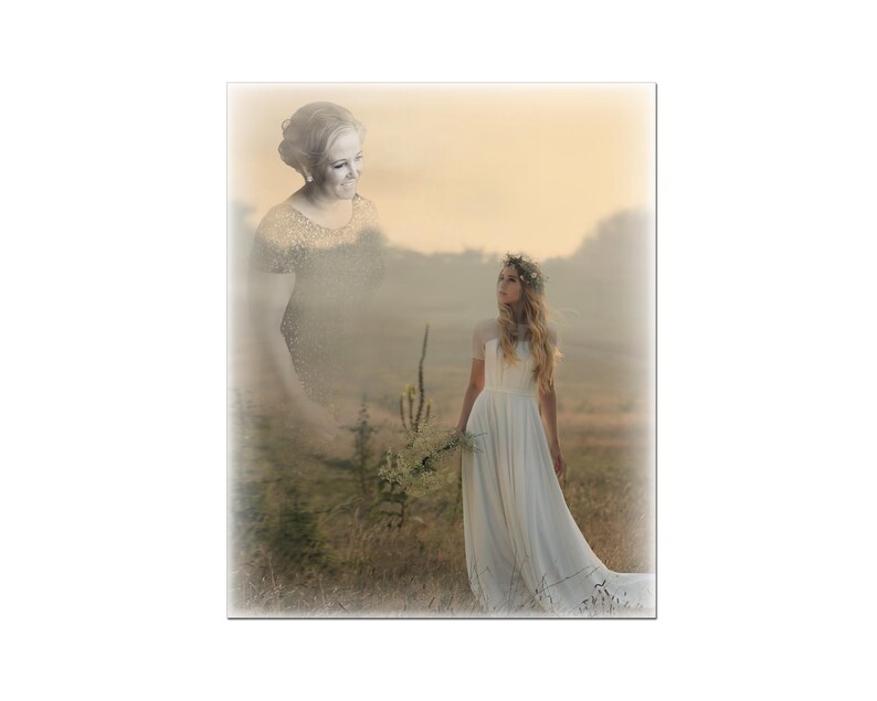 Adding deceased person to photo Add A Deceased Family Member Etsy