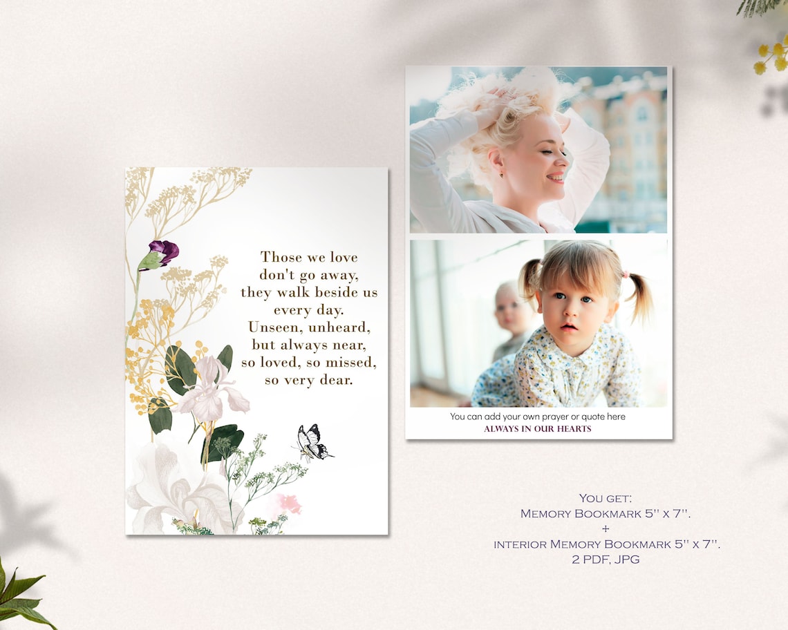 Wildflowers Funeral Editable Program for Women Funeral Etsy