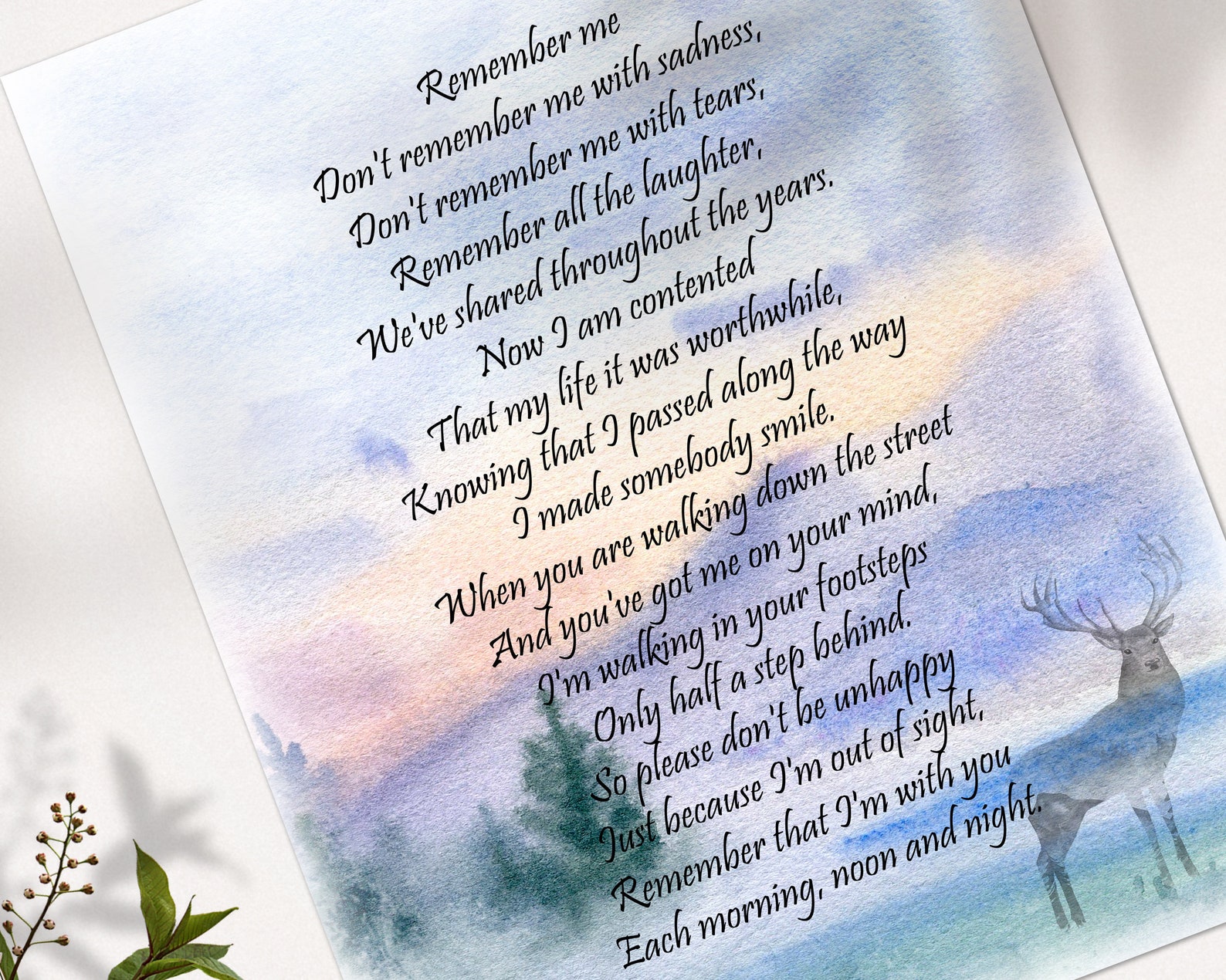 Don't Remember Me With Sadness in Loving Memory of Etsy Australia Don't Remember Me With Sadness in Loving Memory of Etsy Australia