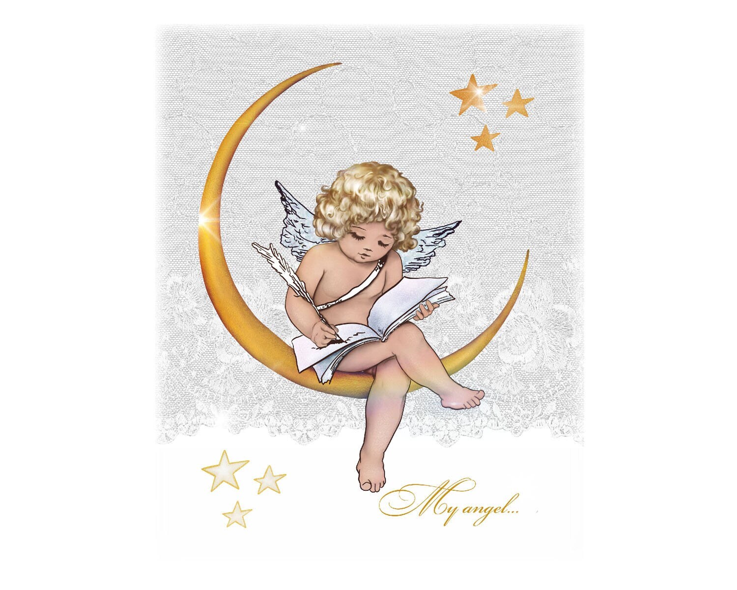 翼を持つ天使の赤ちゃん PNG | ビクトリア朝の天使の天使 PNG | 生まれ