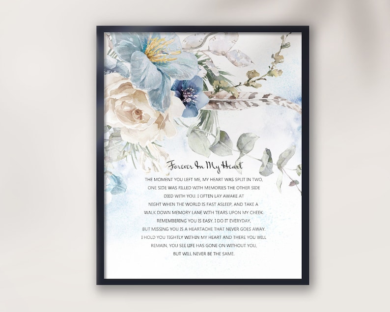 Poster The Moment That You Left Me - Ailes D'ange - Impression Mate 12"x16" - Non Encadré