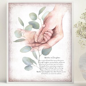 Regalos personalizados para mamá, Madre e hija, Poema para madre, regalo de hija a mamá, madre querida, hermoso poema, Saludo para mamá