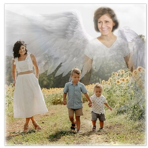 Add wings to deceased person | Deceased loved one in the sky with wings, Mom in paradise Eden