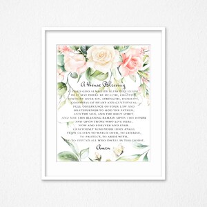 House Blessing Prayer Picture, Bible verse, Blessing new house, Christian Home decor, Christmas gift, Gift for new house,gift for family