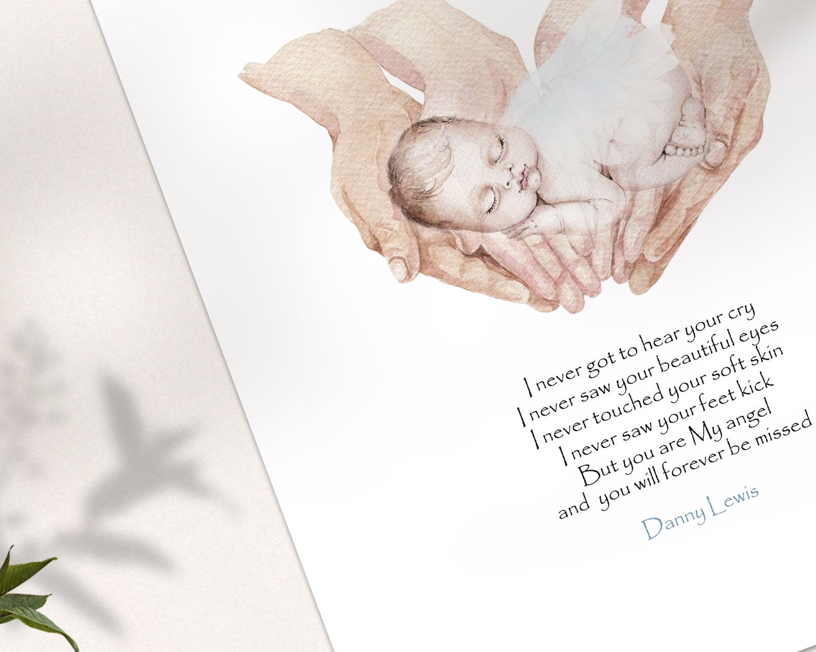 Poem for stillborn baby baby loss I never got to hear your Etsy