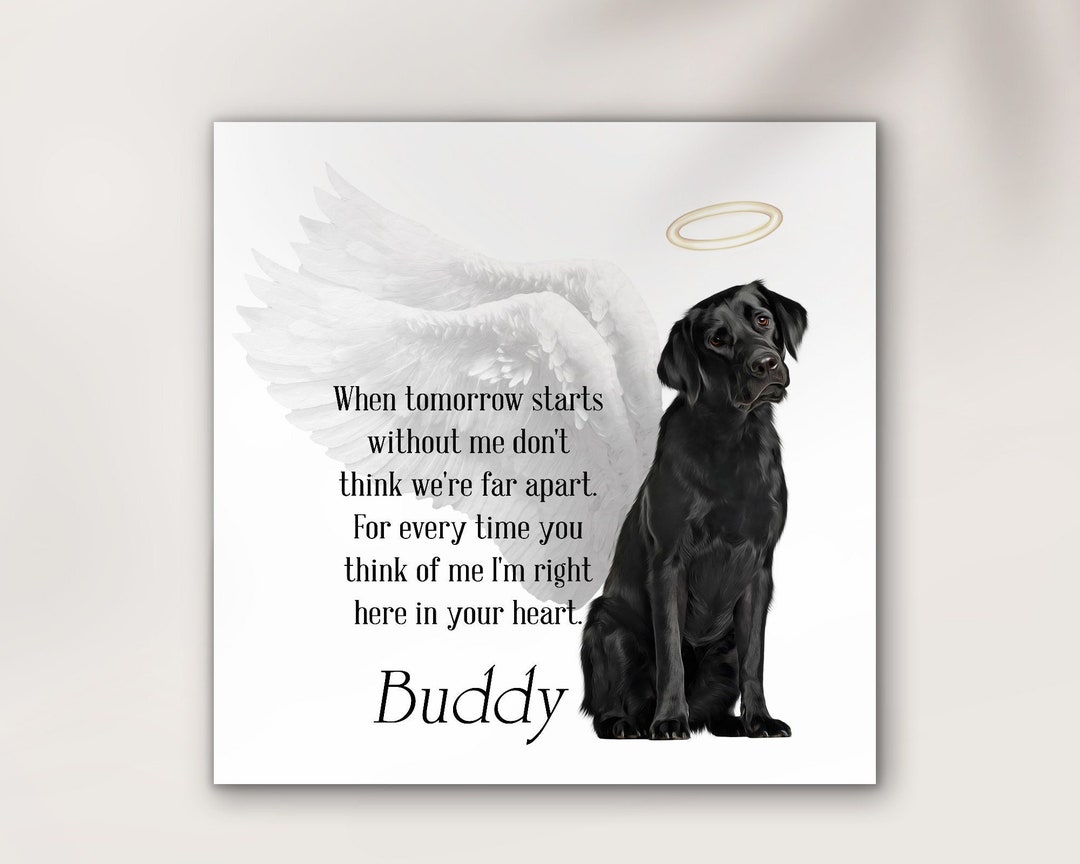 Black Retriever Memorial,loss Gift, Black Retriever on Heaven,poem