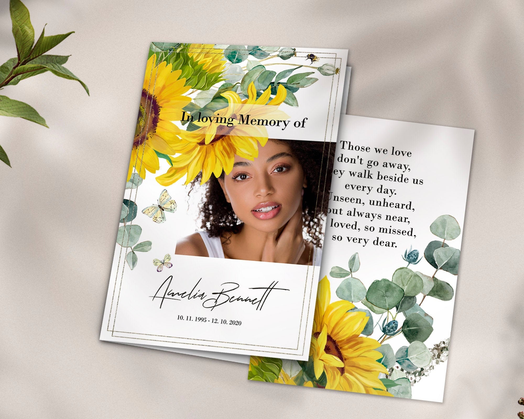 Gold Sunflowers celebration of life Sunflowers funeral Etsy