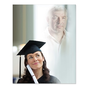 Add deceased loved one to photo, Add a deceased  member to any photo, Graduation gift, Memory photo, Memorialize photo, Unique gift idea