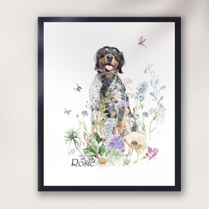 Afbeelding Brittany Spaniel Dog, Home decor hondenras Btittany, cadeau voor familie, cadeau voor kinderen, Brittany Spaniel Nursery print, Grappige hond