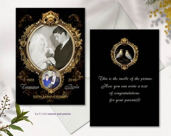 Personalized Anniversary Gift | 50th Anniversary Gift |  50th Anniversary Gifts for Parents | 50th Anniversary Gifts for Couples with photo