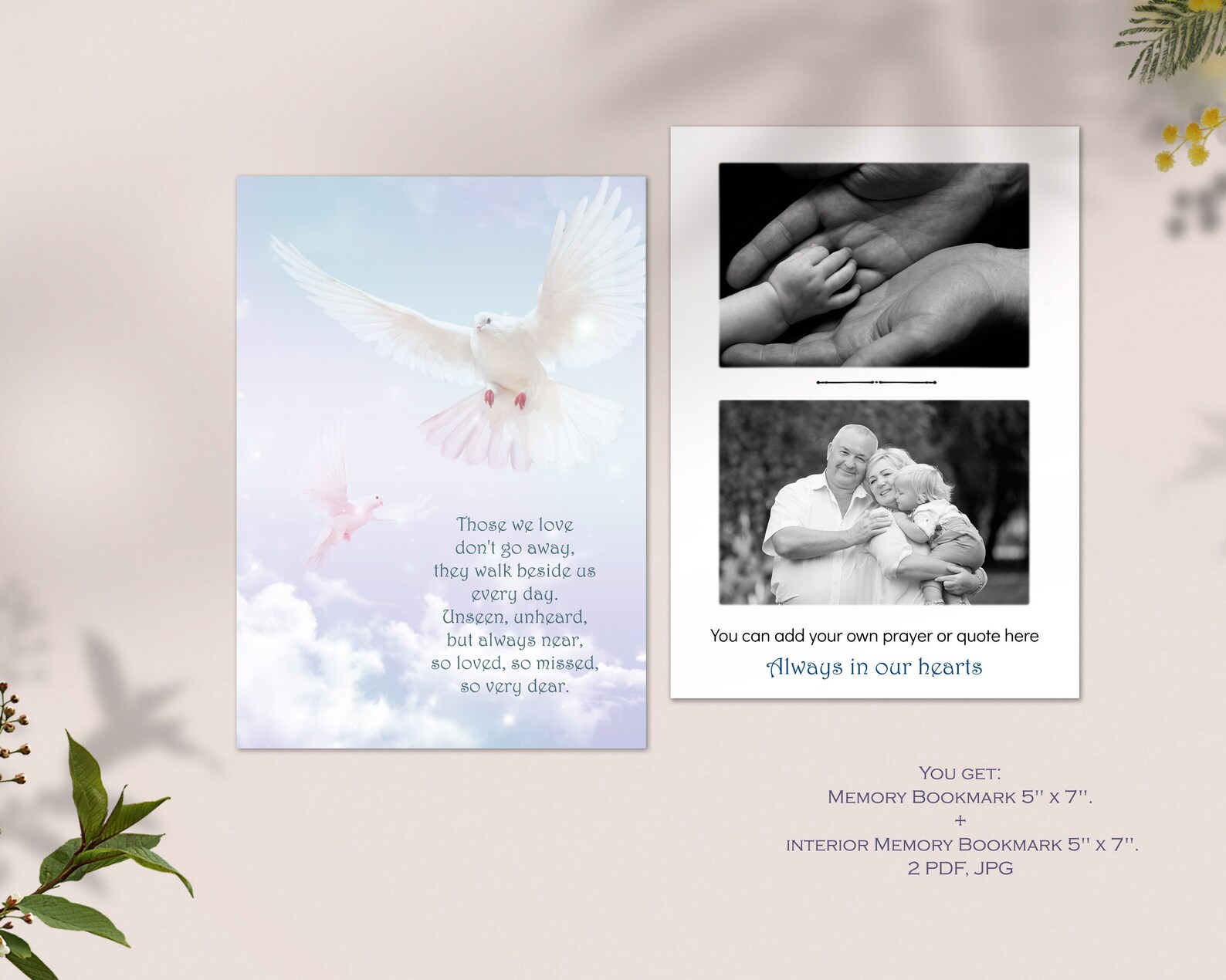 Baby or Child Funeral Program Template in Loving Memory of Etsy
