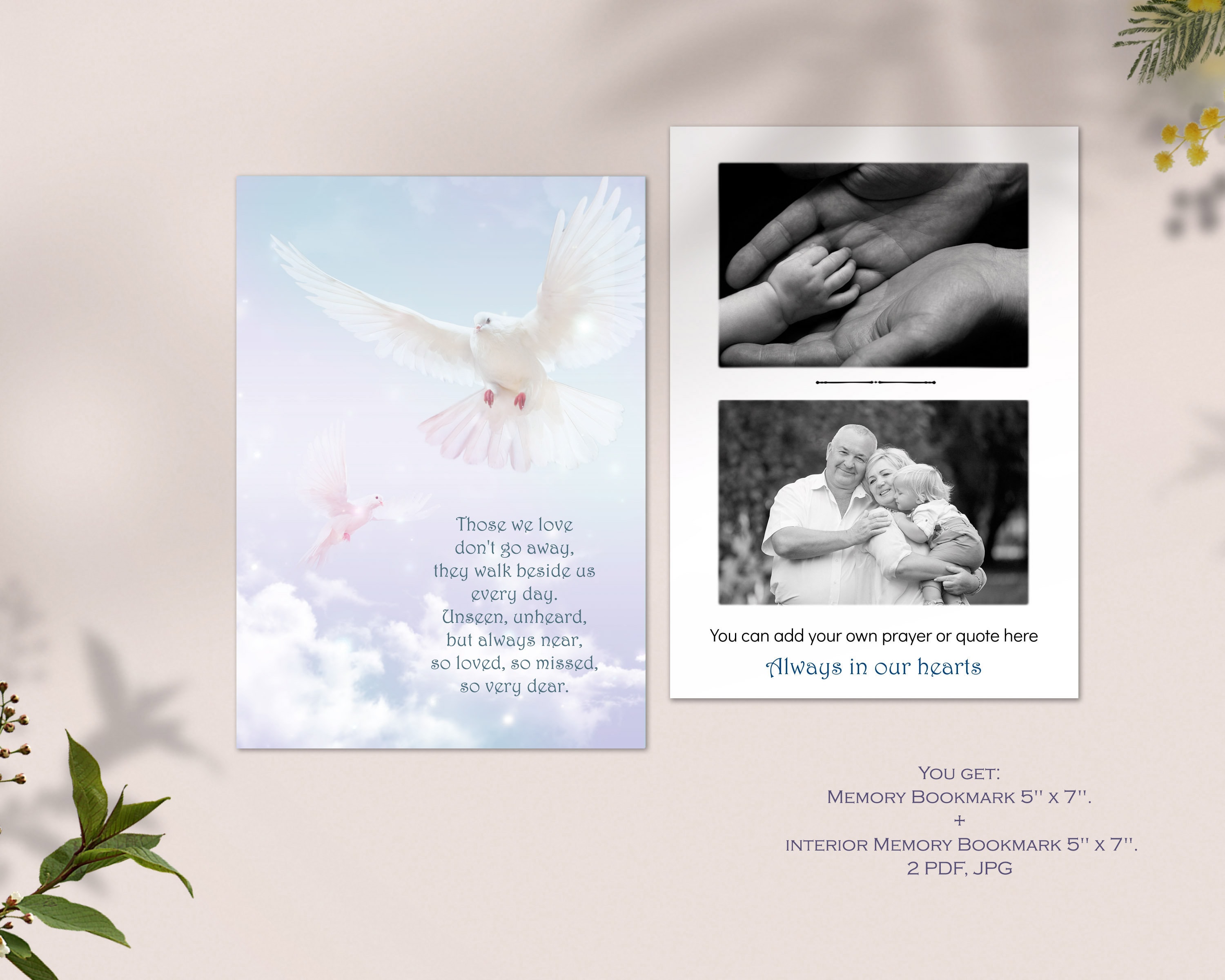 Baby or Child Funeral Program Template in Loving Memory of Etsy