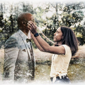 Change the background, Family Portrait, Drawing Digital Art, Watercolor painting, add deceased loved one, adding deceased person to photo,