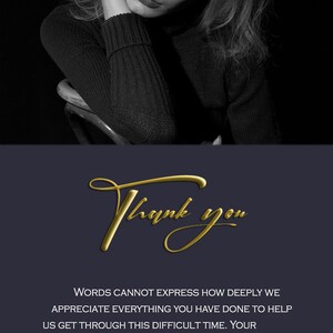 Gold Digital Funeral Program Template, Dark-blue Celebration of Life ...