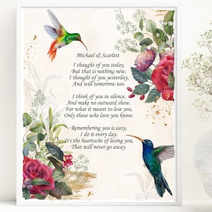 Poema para falecido, Perda de um ente querido, Memória do marido, presente de simpatia, presente para viúva, poema memorial, poema de simpatia, perda do marido, luto