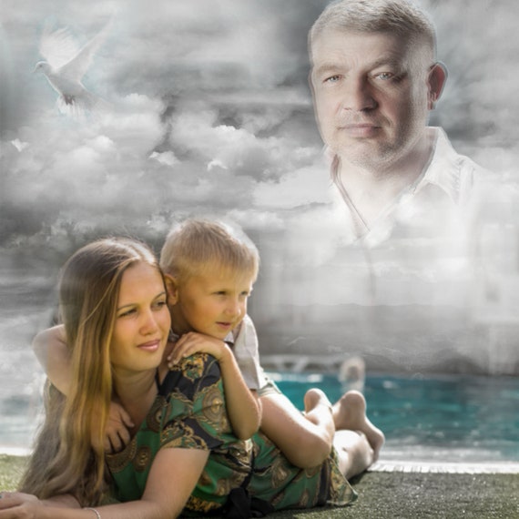 Add A Deceased Family Member To any Photo add deceased Etsy