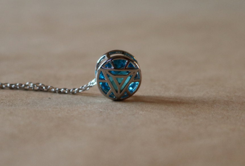 Iron Man Arc Reactor Necklace Iron Man Necklace Avengers Arc Etsy