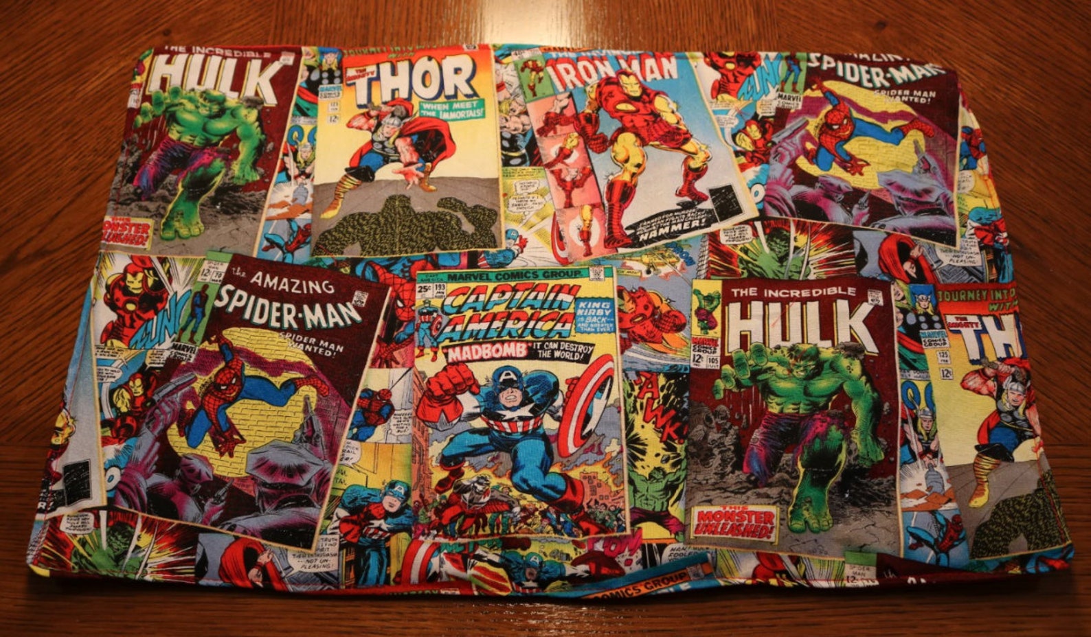 Marvel Placemat Marvel Comic Book Covers Placemat Spider Man Etsy
