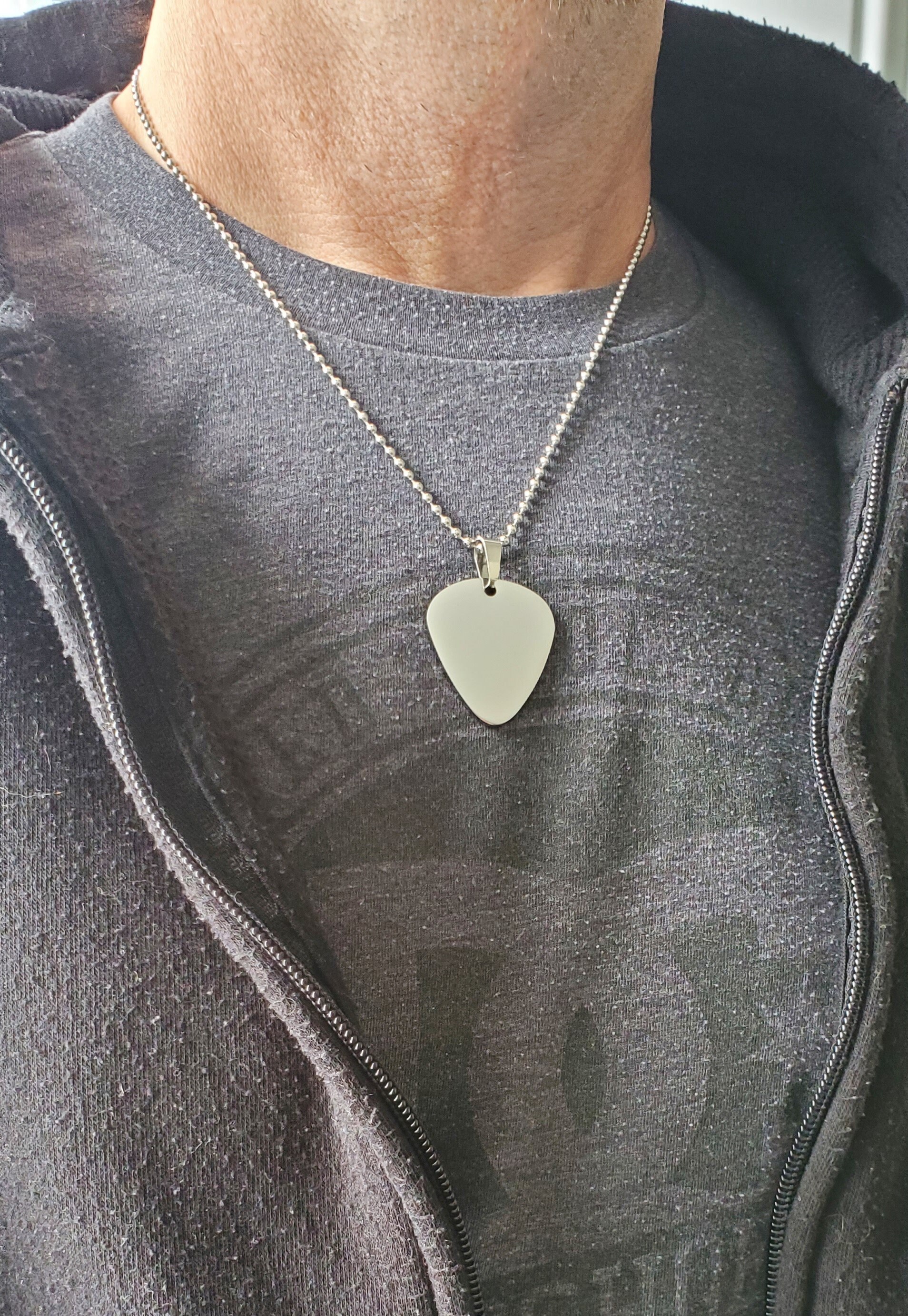 Guitar Pick Pendant Necklace // Musician Necklace