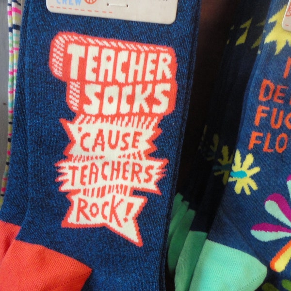 Socks - Teacher Socks 'Cause Teachers Rock !