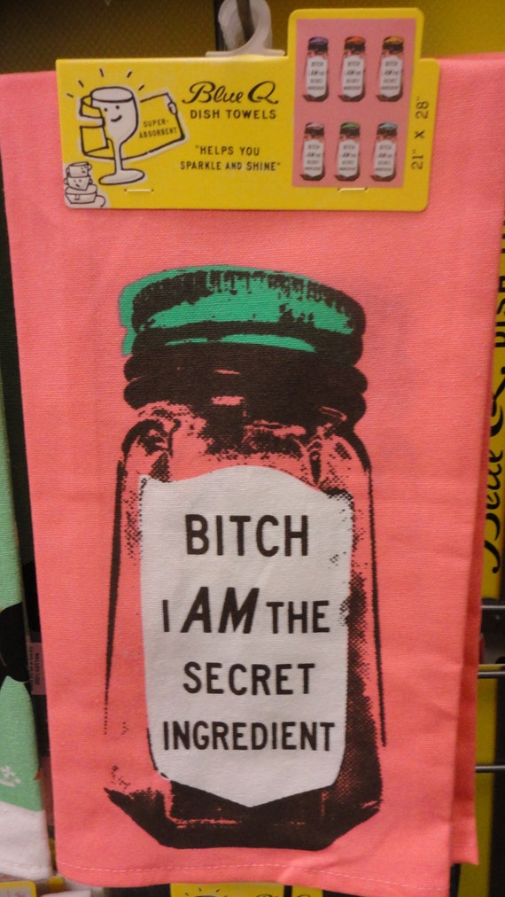 Dish Towel Retro Fun Bitch I Am The Secret Ingredient