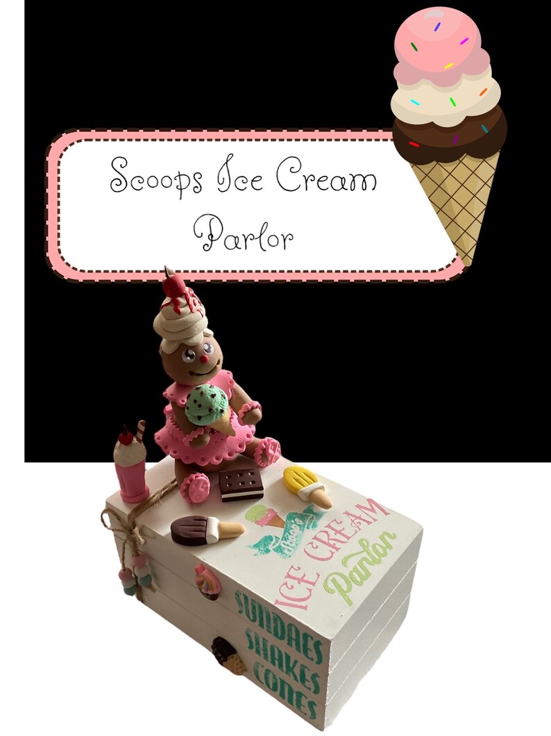 Scoops Ice Cream Parlor Etsy
