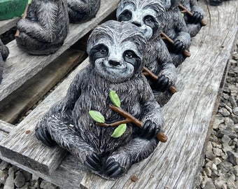 Concrete Sloth Garden Statue - Etsy
