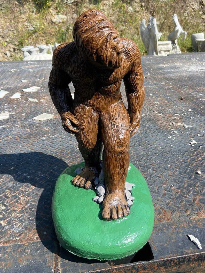 Concrete Bigfoot Statue Etsy