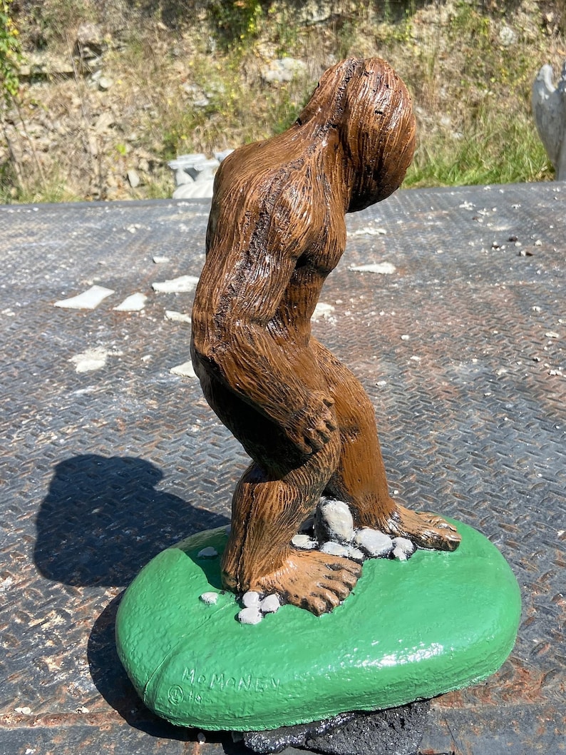 Concrete Bigfoot Statue Etsy