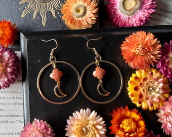 Golden Hour Moon Hoops