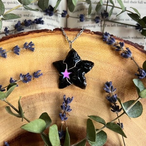Black Obsidian Star Necklace