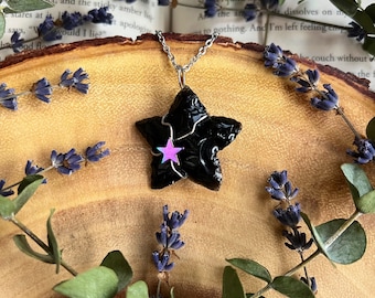 Black Obsidian Star Necklace